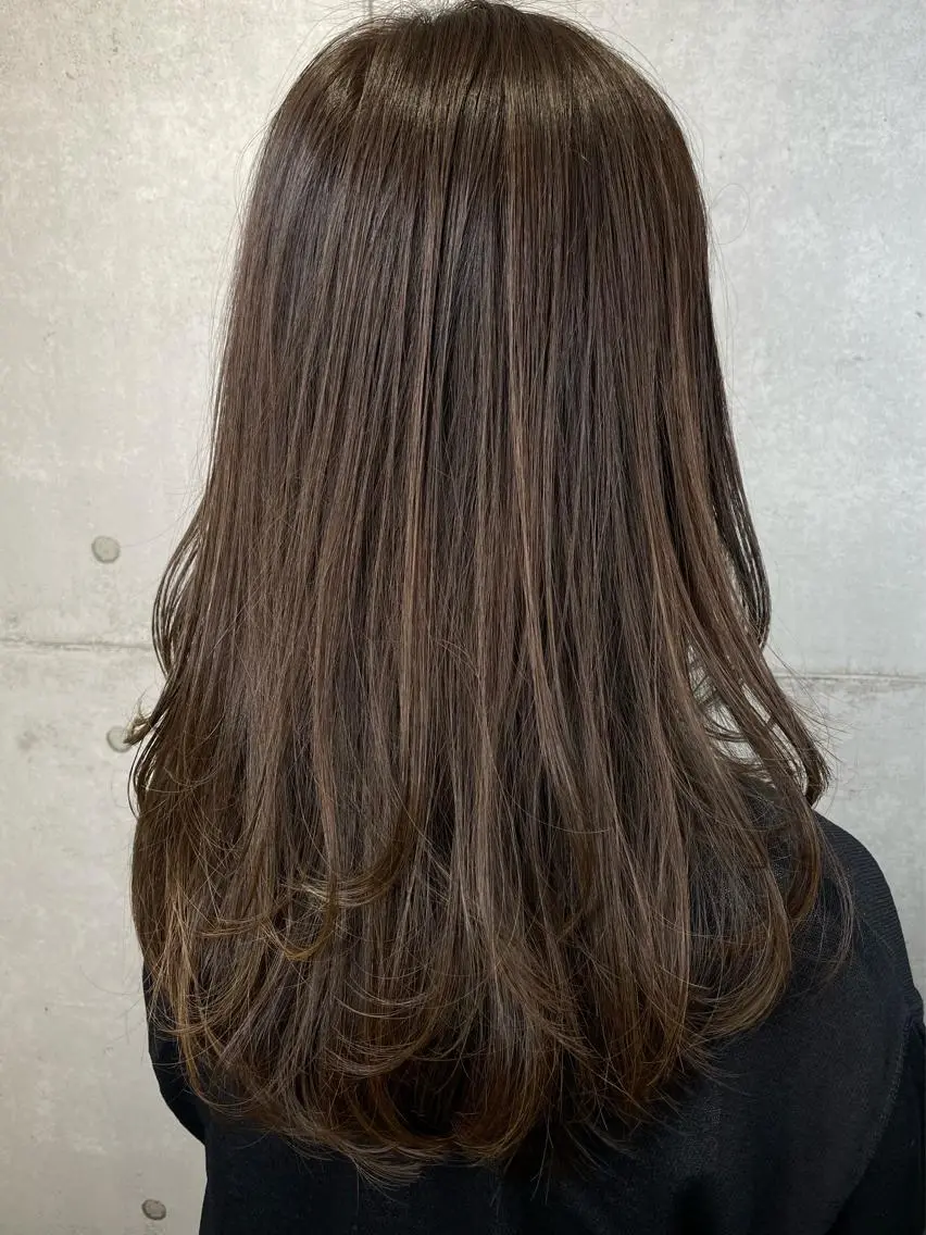 ロング カット ヘアカラー newi宮崎 akioのヘアスタイル