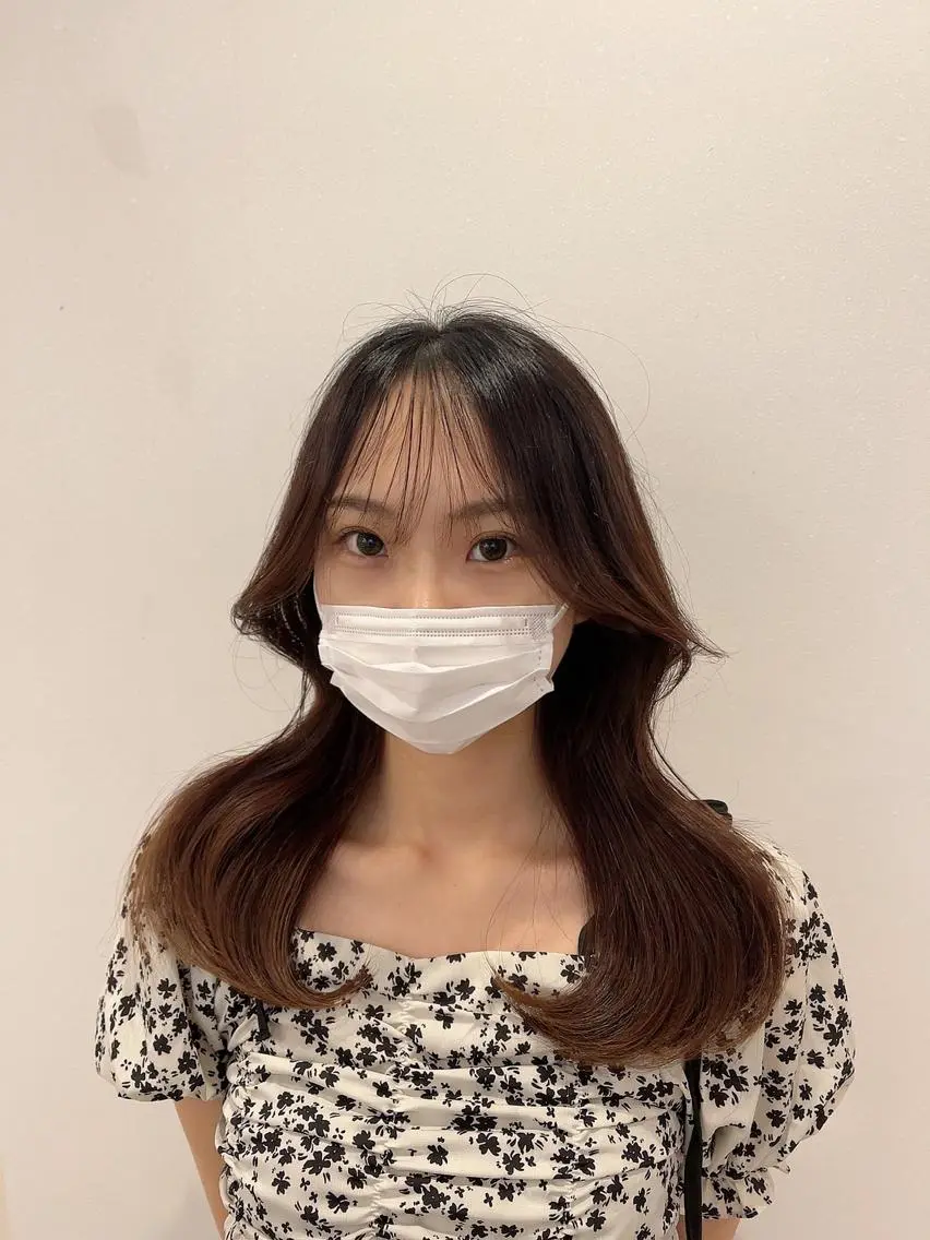 ロング くびれヘア ロング 韓国ヘア レイヤーカットのヘアスタイル