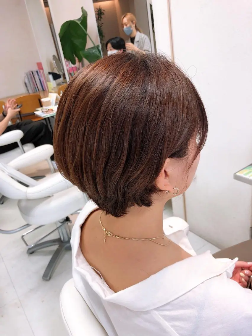 ショート 丸みショート ショートヘア カット 阿部 美咲のヘアスタイル