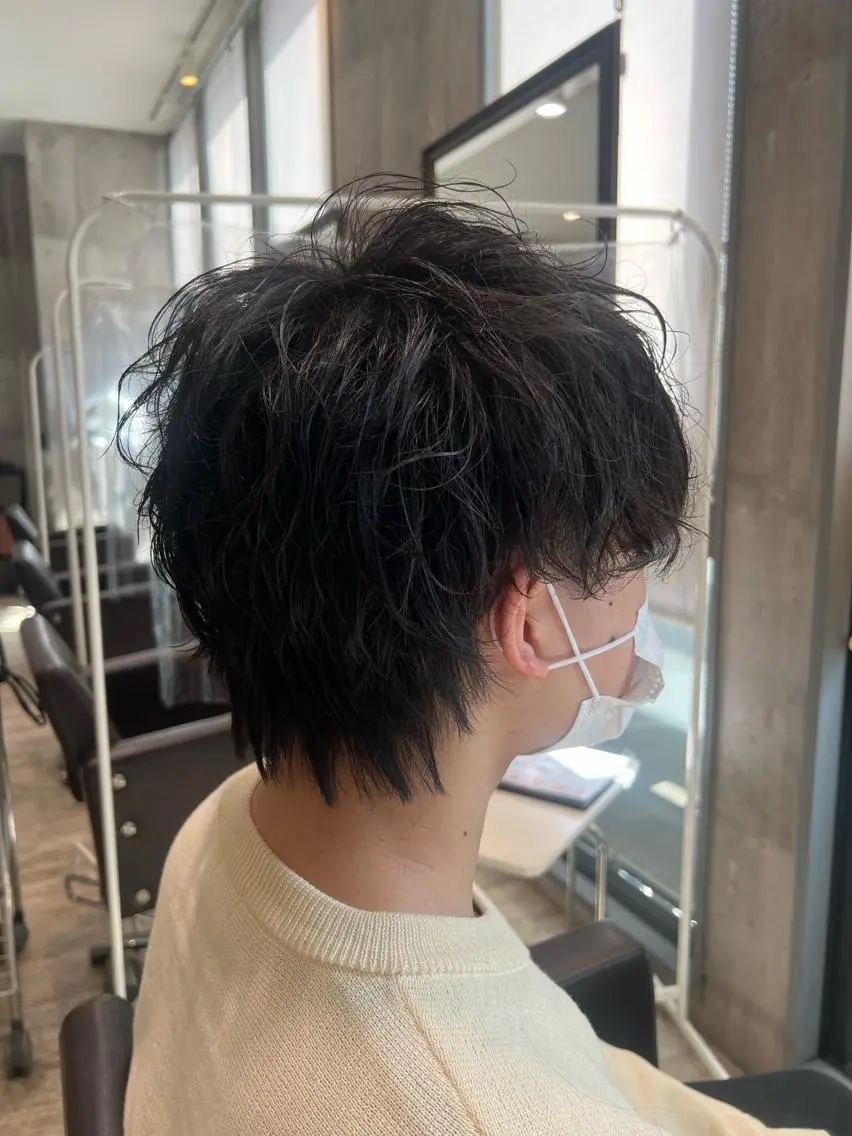 ミディアム カラー パーマ ヘアアレンジ メンズ キッズ ネイル マツエク・マツパ アイブロウ カット パーマ EnBlesS西宮 マンツーマン神道有基のヘアスタイル