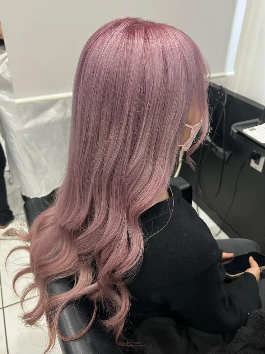 ロング トリートメント ヘアカラー トリートメント YUDU🍊 germe/ジェルムのヘアスタイル