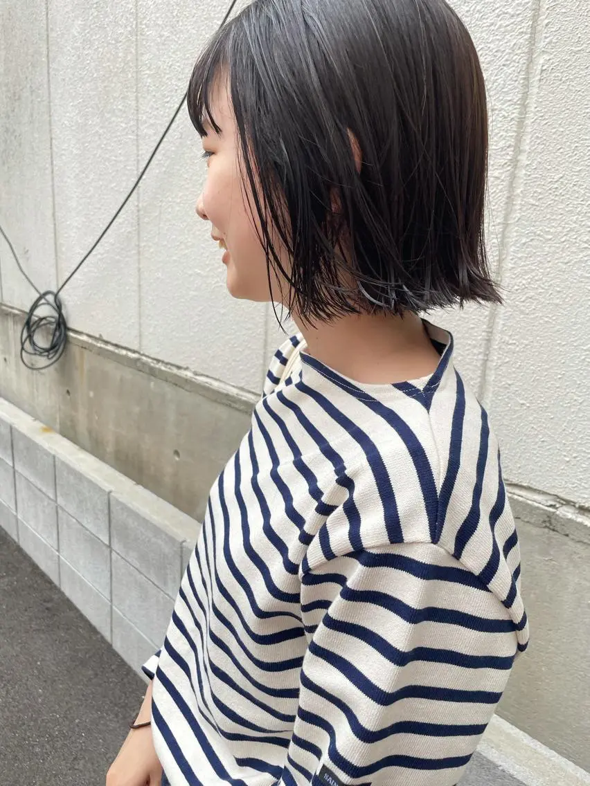 ミディアム カット ayane⭐️ボブ・ ショート・パーマのヘアスタイル