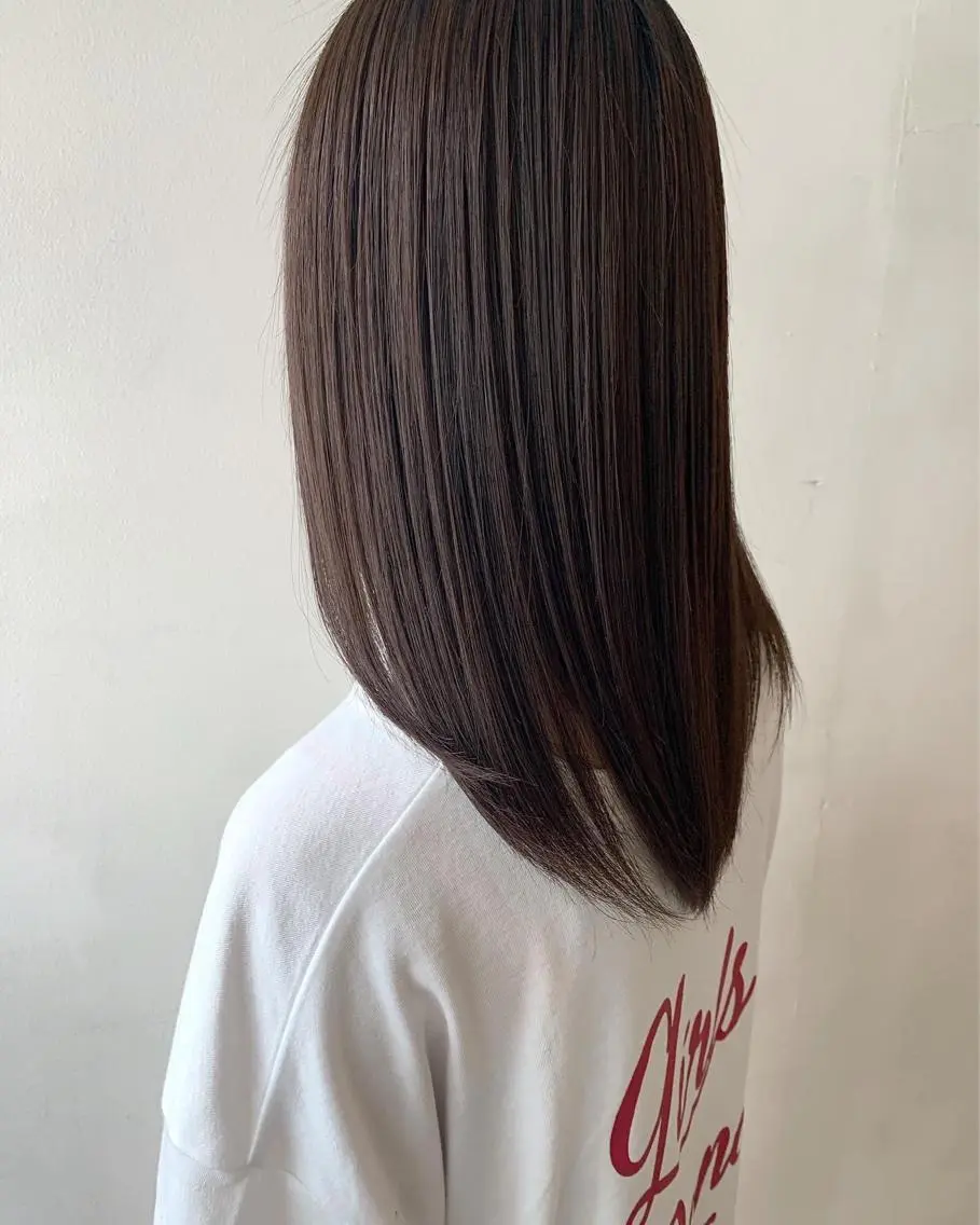 セミロング くせ毛 🌟アレンジが似合う カラー🌟Rumiのヘアスタイル