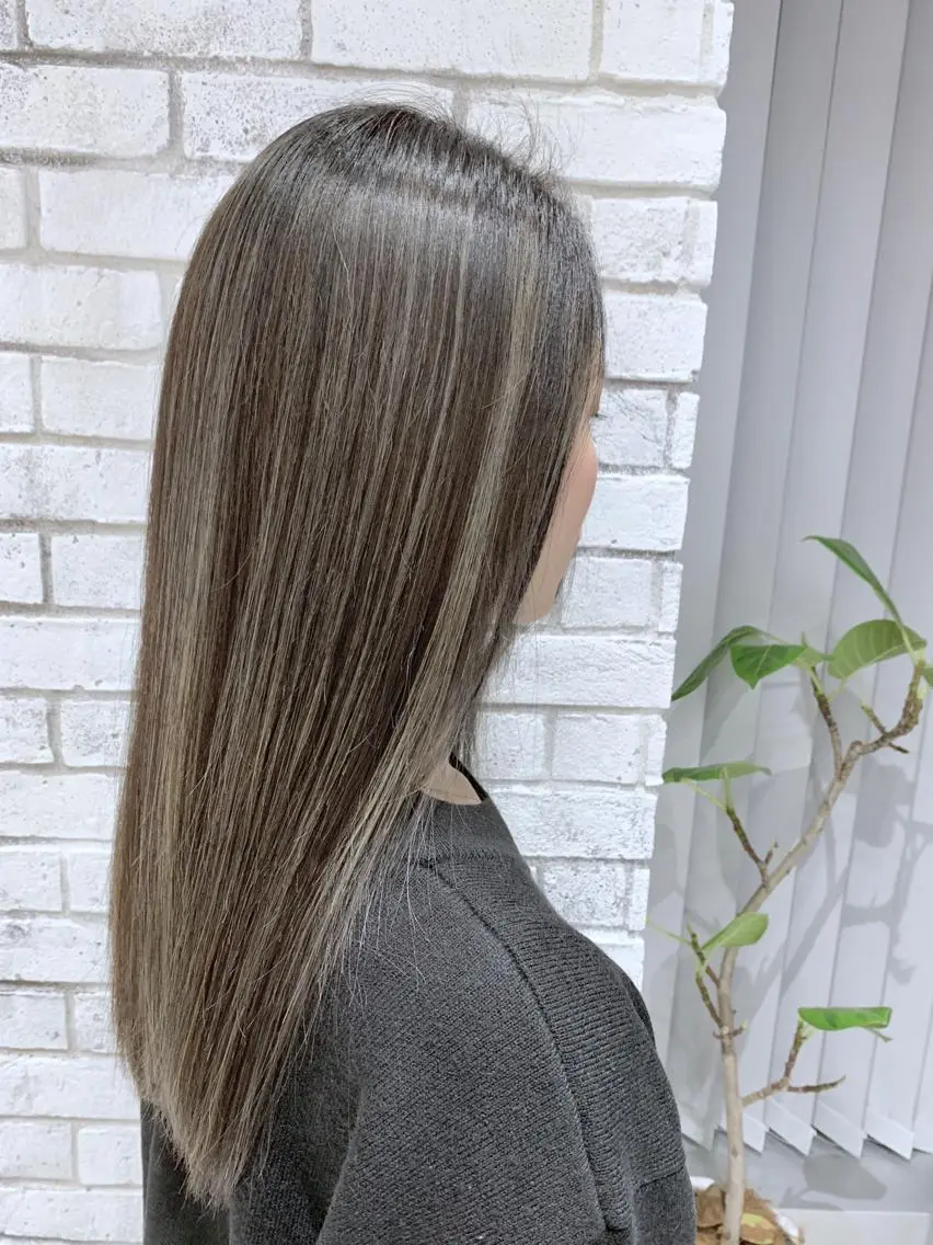 ロング カラー パーマ ヘアアレンジ アディクシーカラー ハイライトカラー ハイライト ヘアカラー 縮毛矯正/美髪 髪質改善/石田幸輔のヘアスタイル