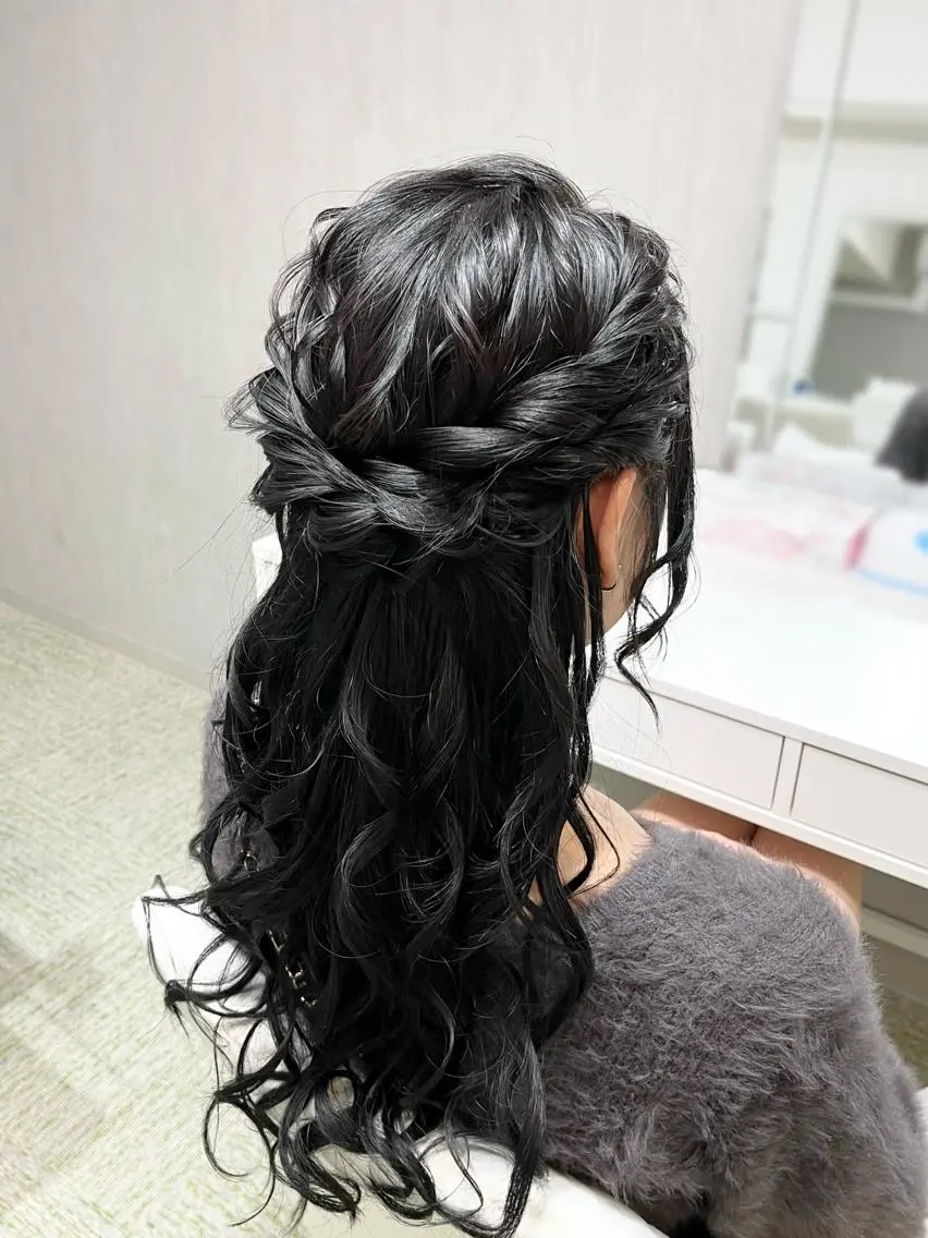 ロング ヘアアレンジ ヘアセット専門店 Rのヘアスタイル