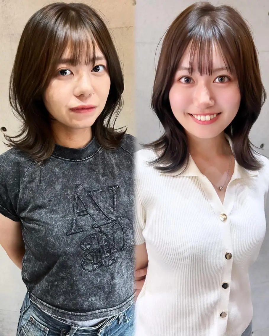 ミディアム Blume...🫧 Kenレイヤーカットのヘアスタイル