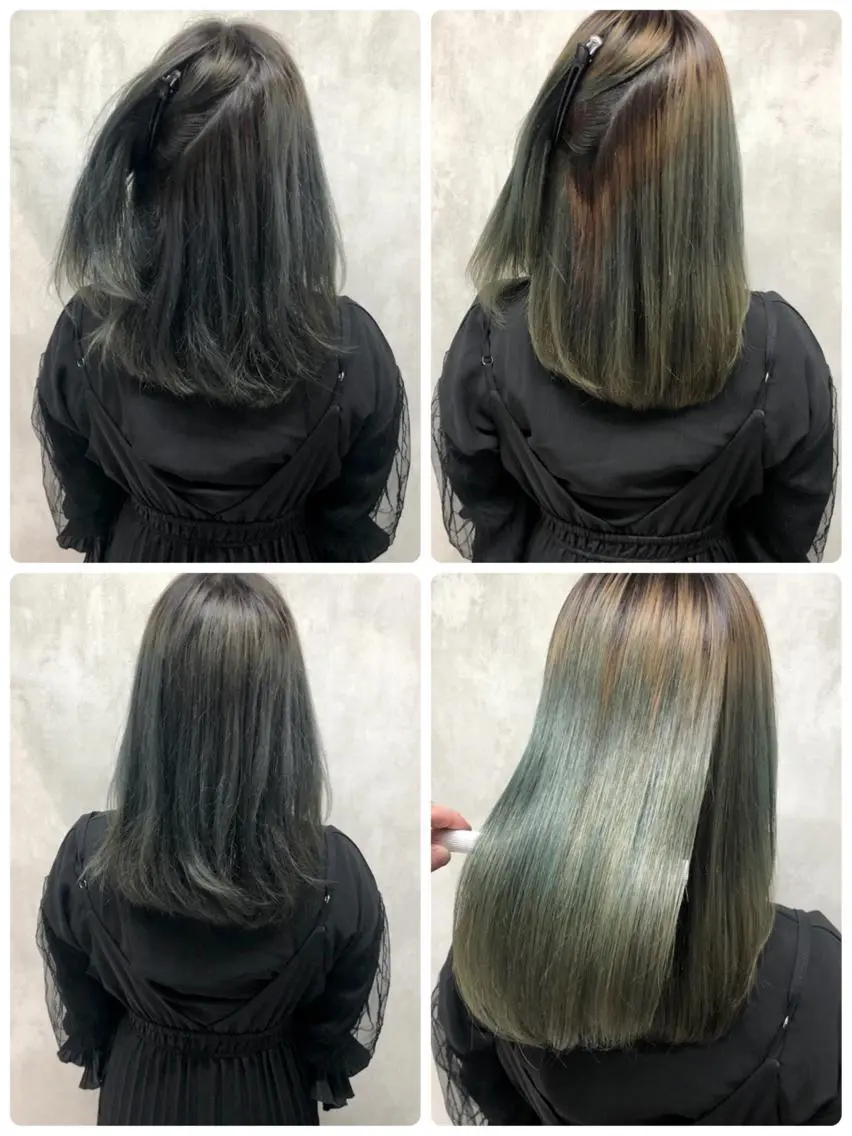 ミディアム カット ヘアカラー 縮毛矯正 トリートメント あなた史上 最高を提供のヘアスタイル