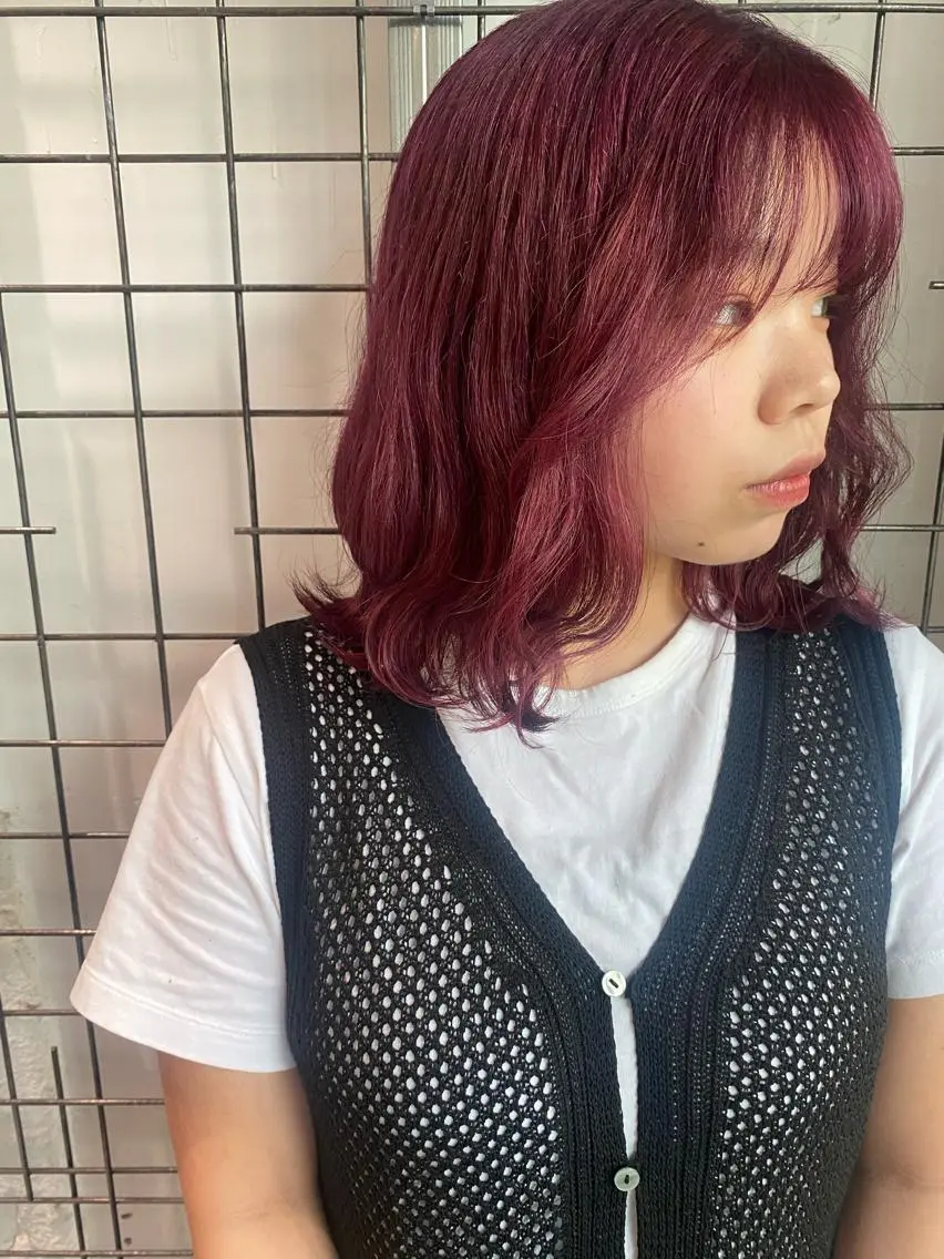 カラー ヘアカラー AYANE 韓国ヘア /レイヤーカットのヘアスタイル