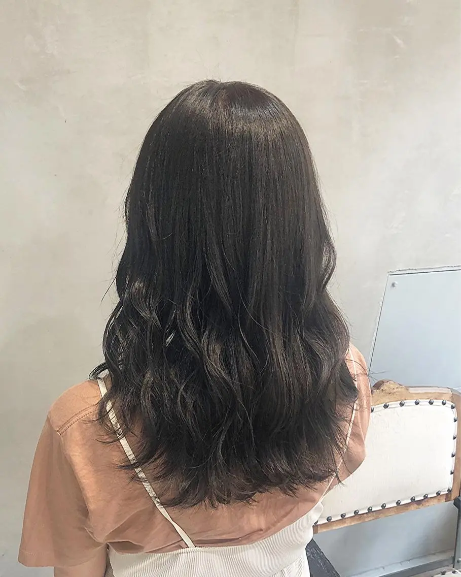 セミロング カラー ヘアアレンジ ヘアカラー トリートメント ヘアセット TOKI /透明感/原宿のヘアスタイル