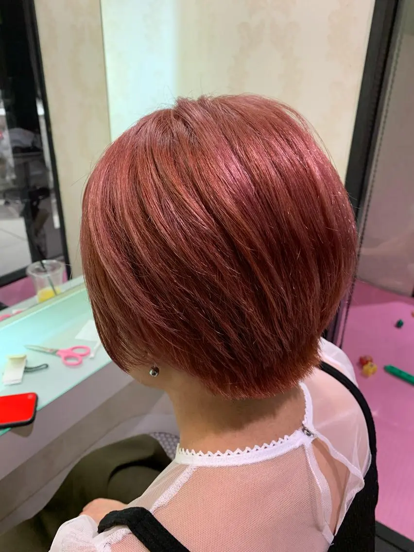 ミディアム カラー 春日 力のヘアスタイル