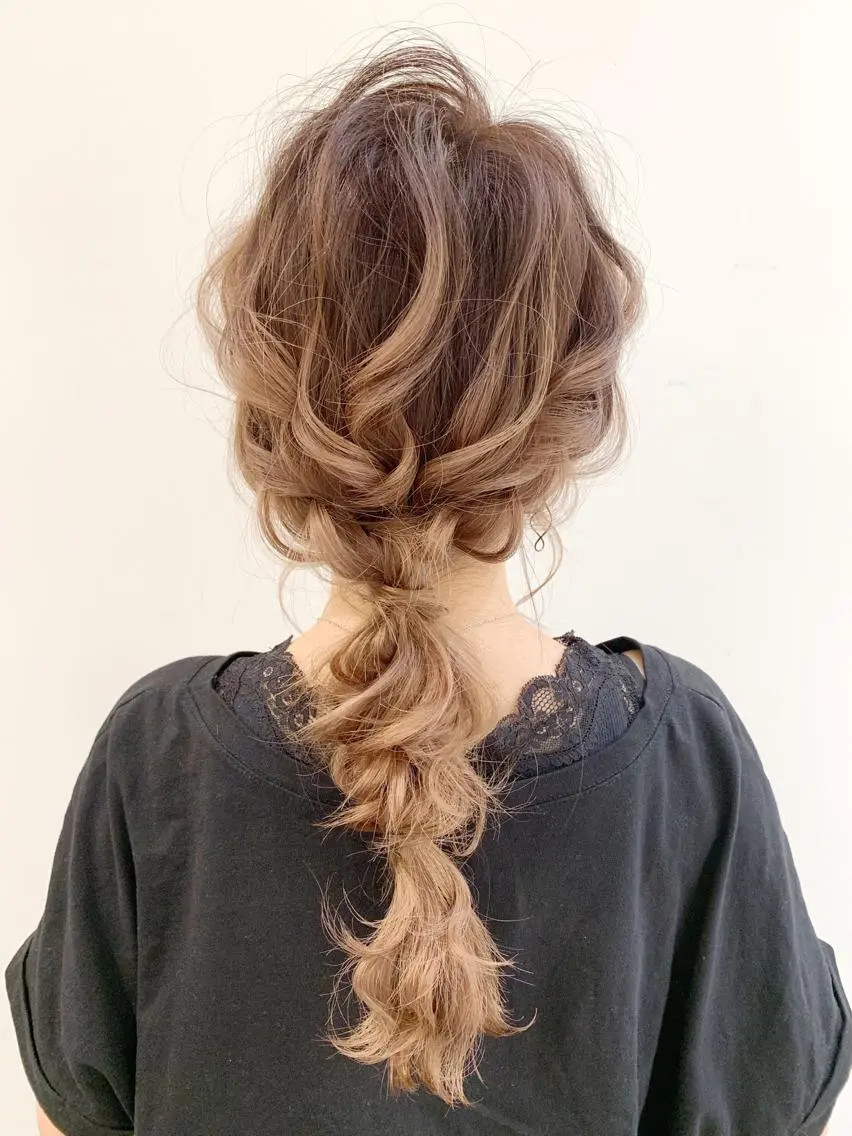 セミロング ヘアアレンジ パーマモデル募集中 ✨Ukyoのヘアスタイル