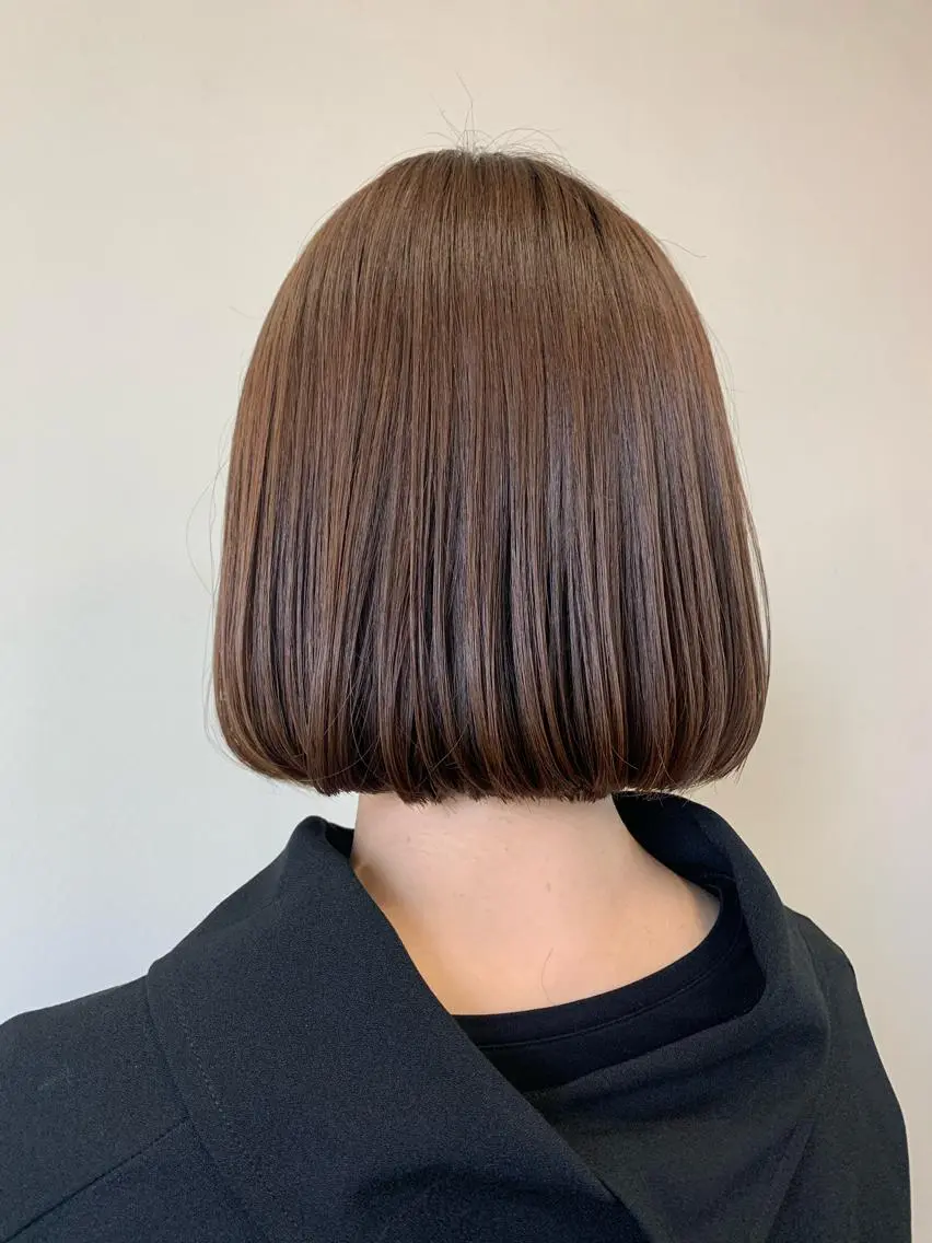ミディアム カラー おせ ちさとのヘアスタイル
