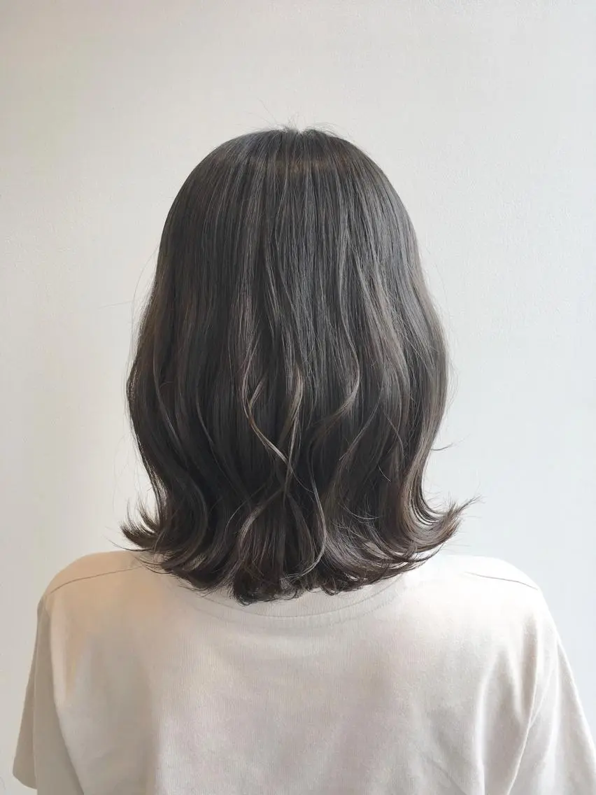 ロング カラー グレージュ ヘアカラー トリートメント ヘアセット yoshi ☆のヘアスタイル