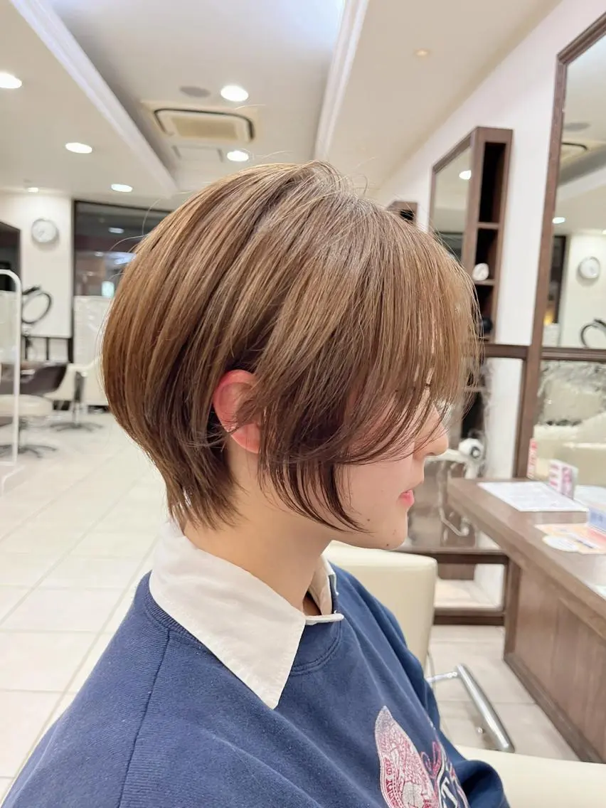 ショート ショートヘア 小顔カット カット トリートメント ✨髪質改善・縮毛矯正 専門美容室マーベルのヘアスタイル