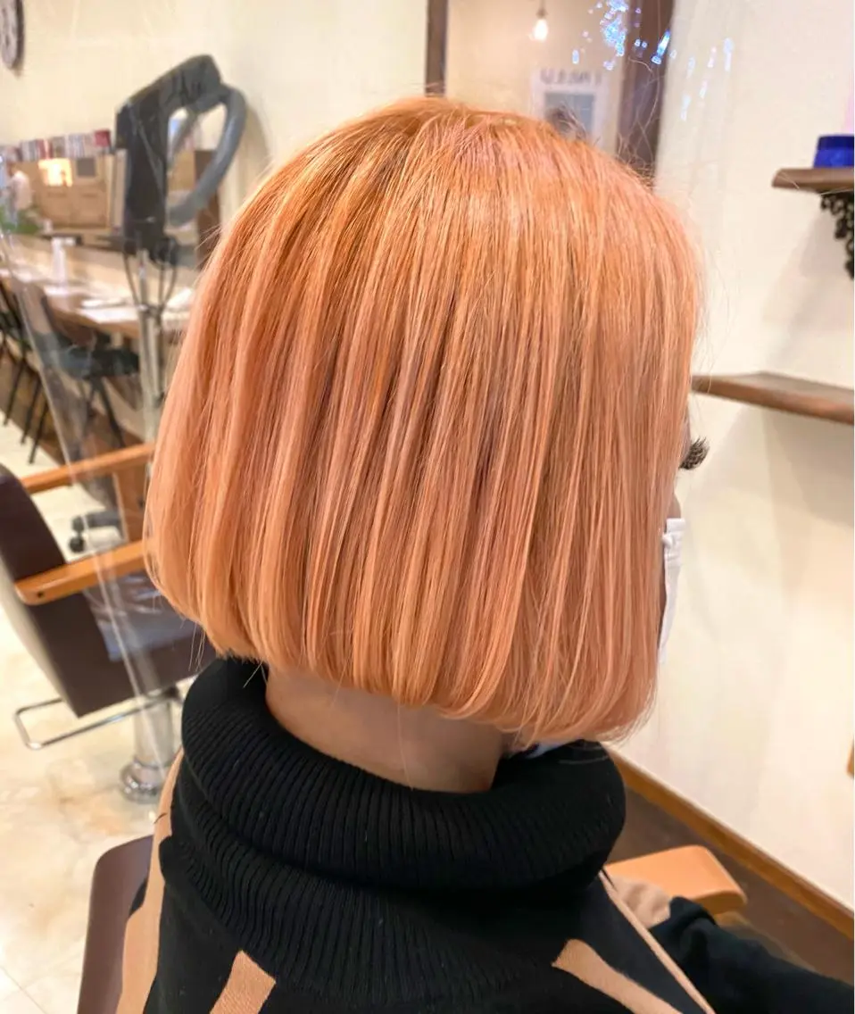 ミディアム カラー ブリーチ 中川 茜里のヘアスタイル