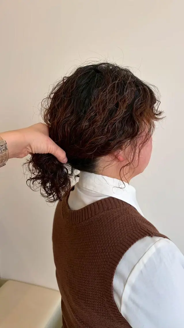 パーマ セミロング パーマ特化✨/肥後 有紗のヘアスタイル