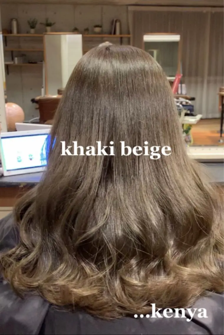 セミロング カラー ヘアカラー トリートメント 古田 賢哉のヘアスタイル