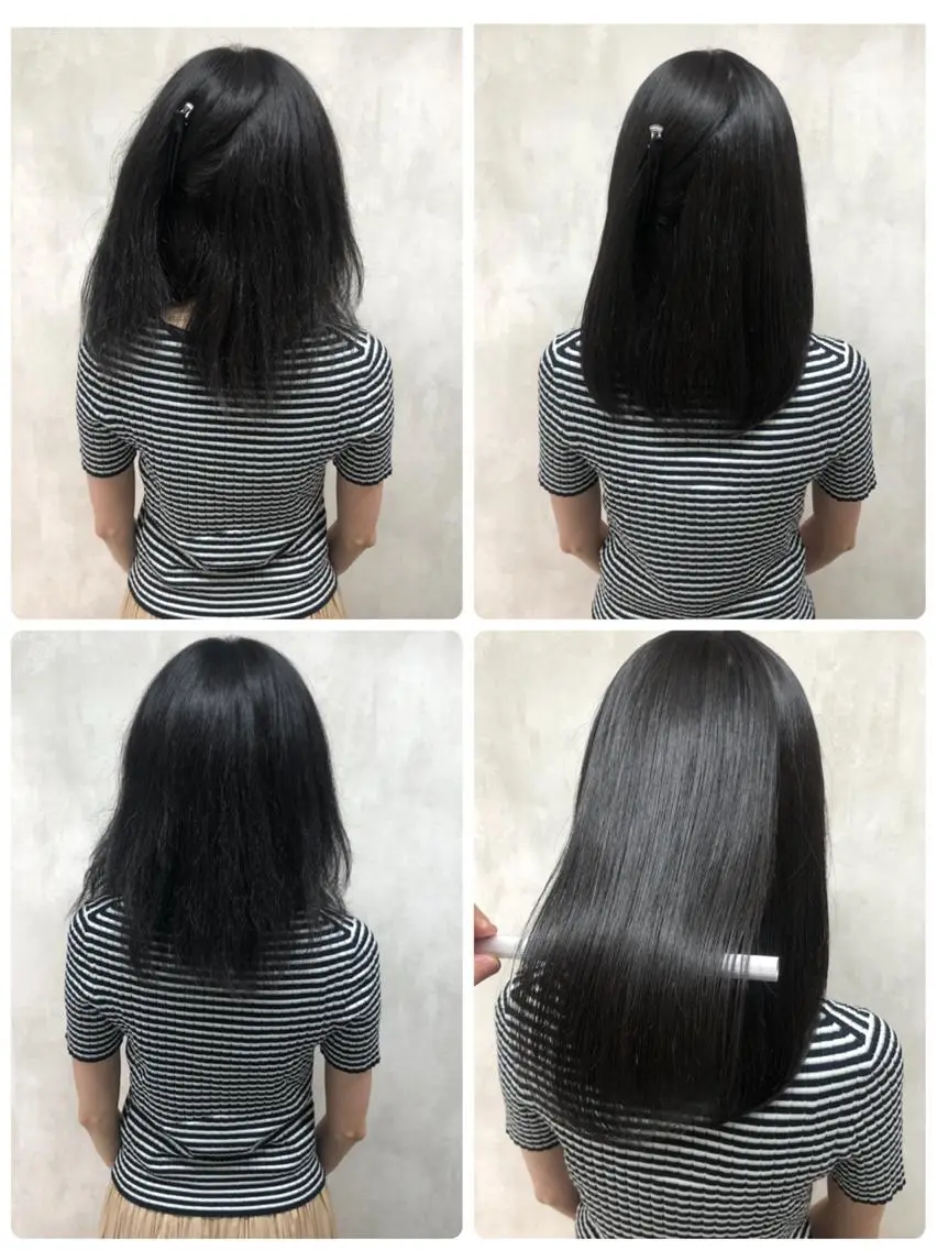 ミディアム 縮毛矯正 トリートメント あなた史上 最高を提供のヘアスタイル