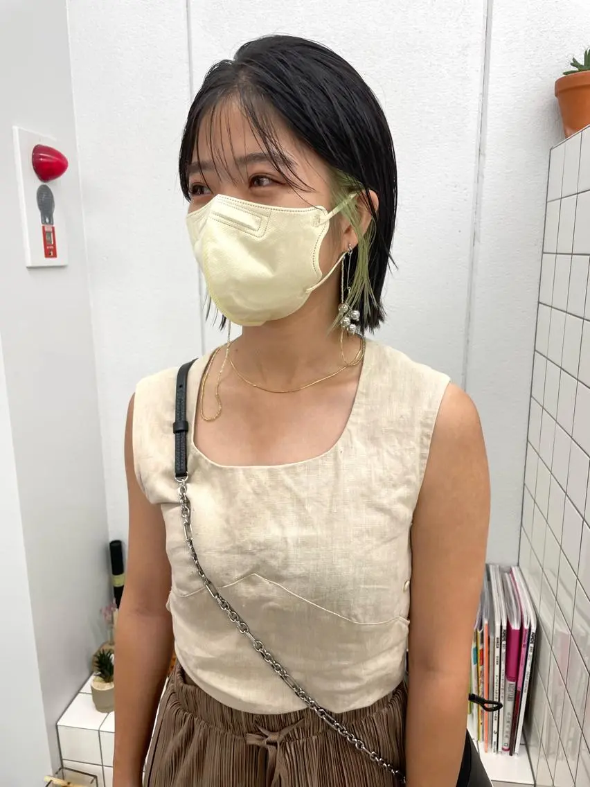 ショート カラー ヘアカラー 関 京磨のヘアスタイル