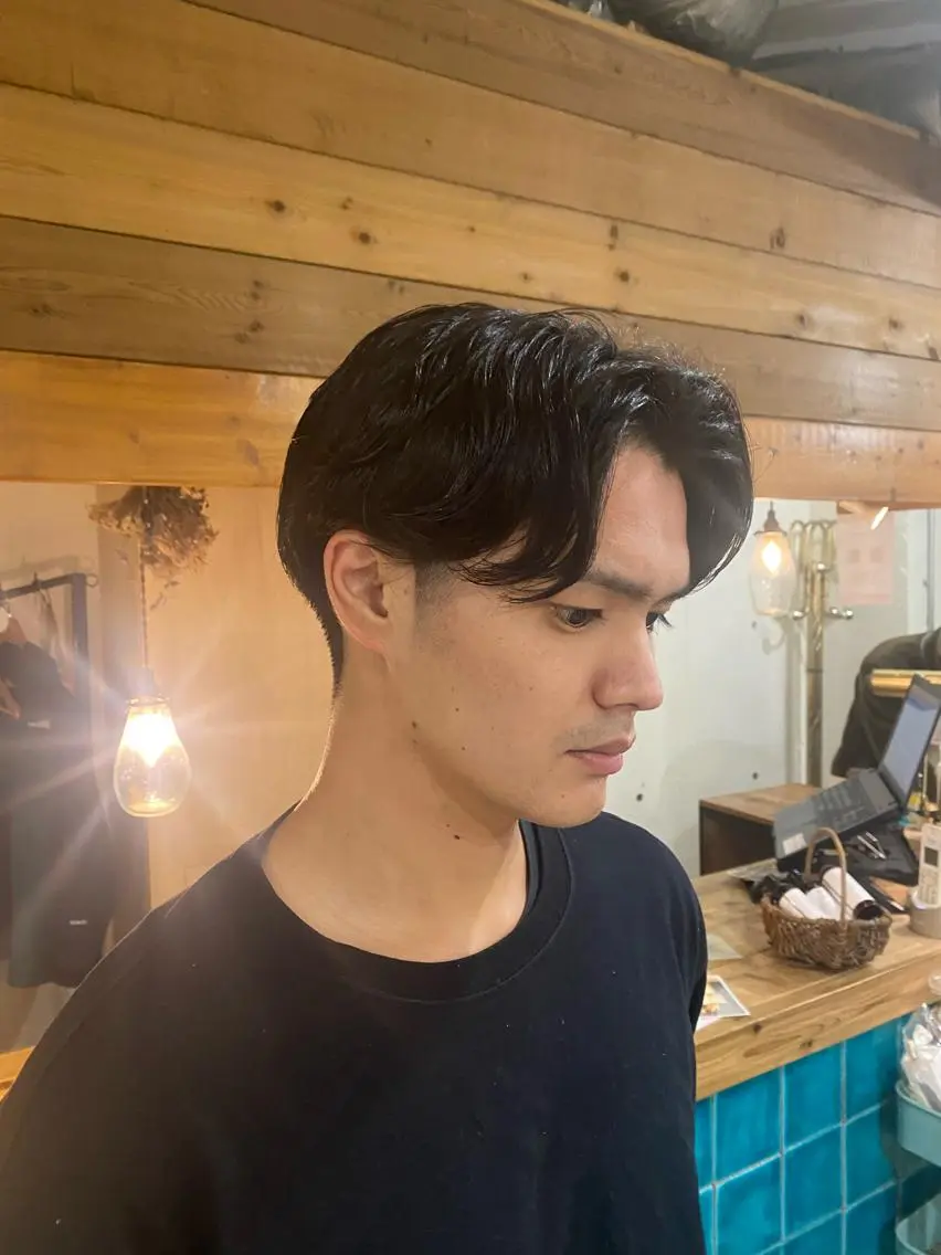 パーマ メンズ 竹内 柚子のヘアスタイル