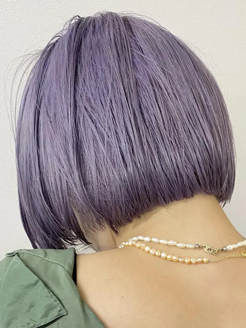 ショート ヘアカラー トリートメント ケアブリーチ/ レイヤー/vardyのヘアスタイル