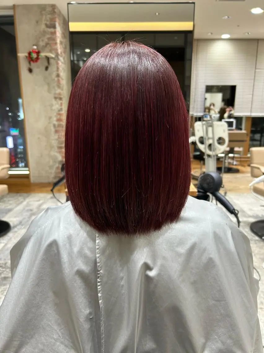 ミディアム カラー パーマ バレイヤージュ ブリーチ ケアブリーチ ダブルカラー ハイライトカラー カット ヘアカラー 縮毛矯正 トリートメント 銀座✨レイヤーカット 顔まわり/坂本亜裟海のヘアスタイル