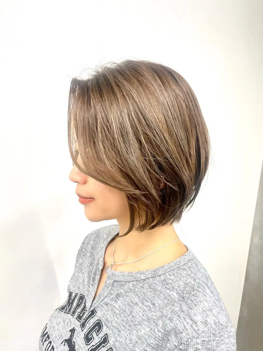 ショート カラー カット ヘアカラー トリートメント 色気レイヤー& ショートはお任せ🌟のヘアスタイル