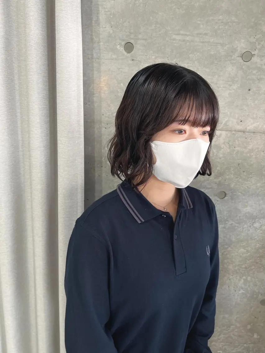 パーマ カット パーマ トリートメント ボブパーマコテ巻き風 パーマNo1深江秀平のヘアスタイル