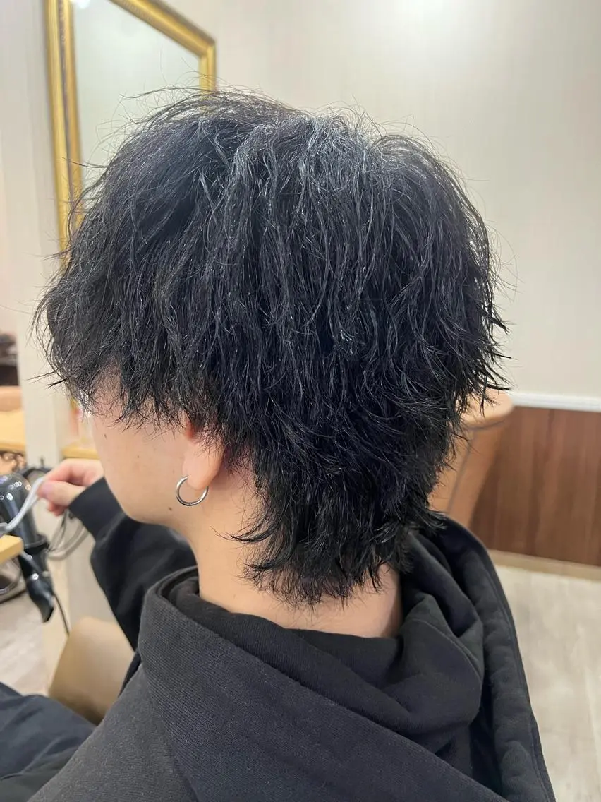 メンズ マッシュウルフ マッシュ メンズウルフカット ウルフカット 🧸メンズ専門🧸 蛯名修人のヘアスタイル