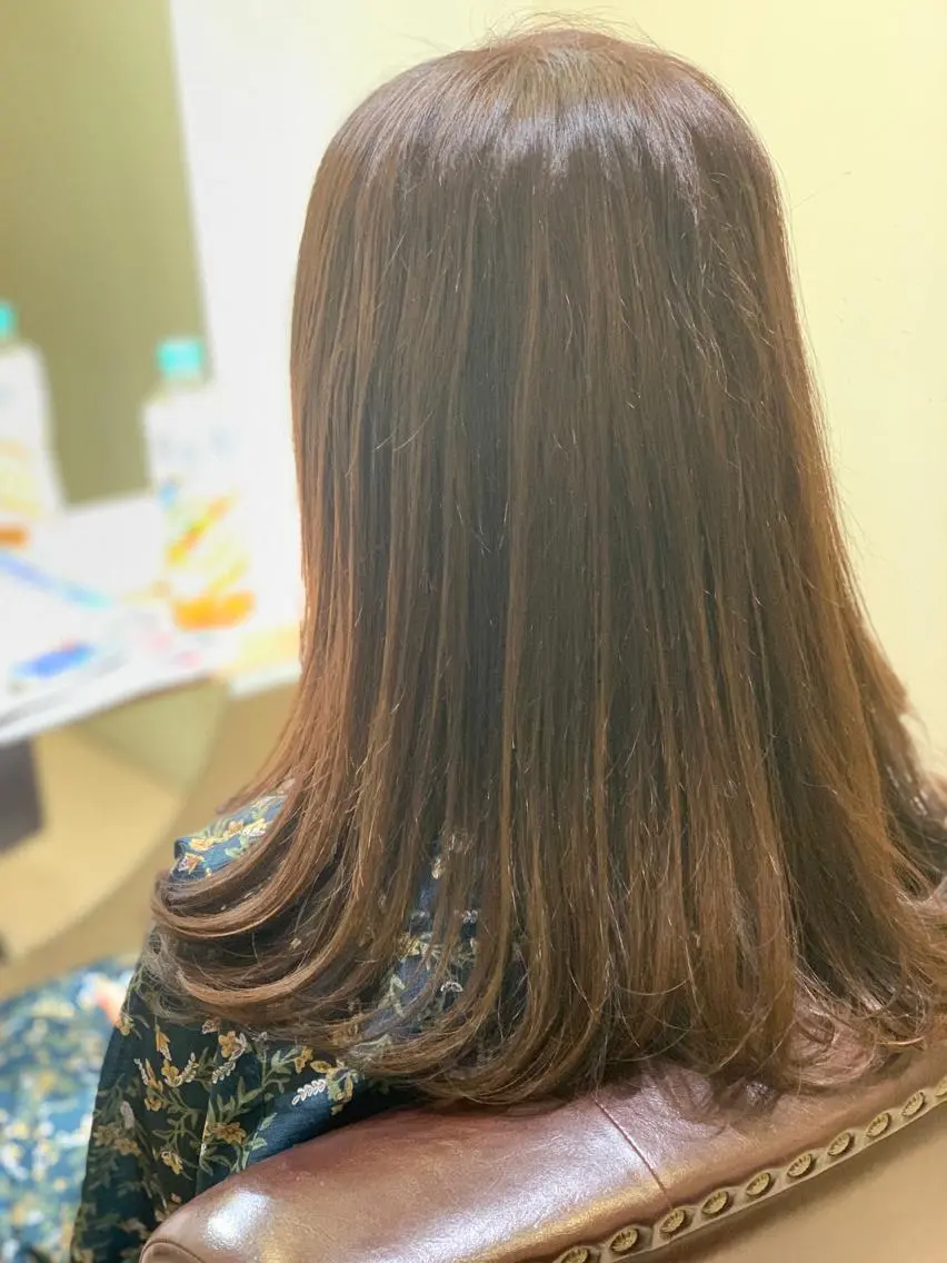ロング パーマ 髪質改善 酸性ストレート ストレートパーマ カット ヘアカラー 縮毛矯正 トリートメント 北川 拓也のヘアスタイル