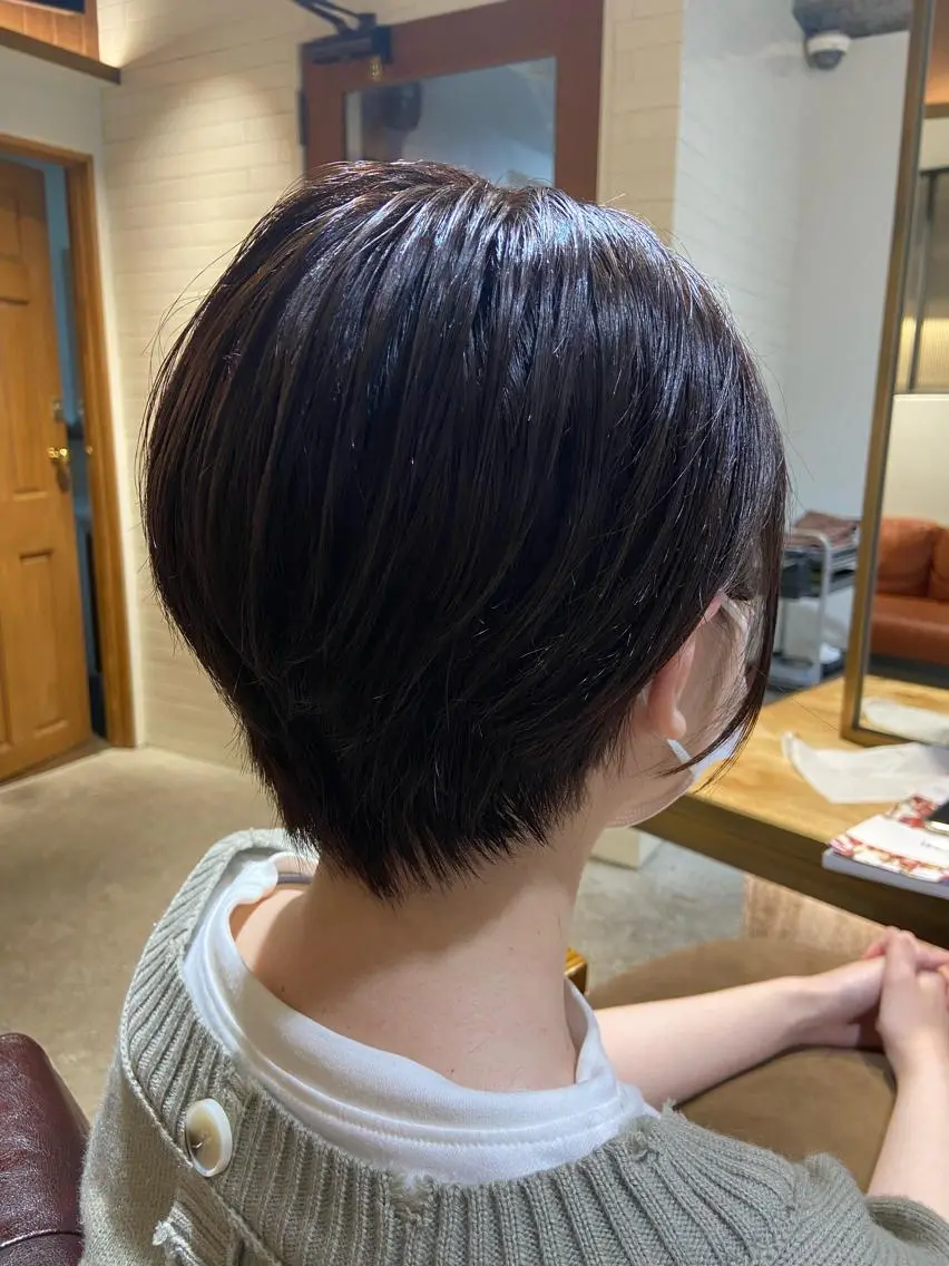 ショート カラー ヘアアレンジ ハンサムショート ショートヘア カット ヘアカラー トリートメント レイヤー×ヘッドスパ *保田遥*のヘアスタイル