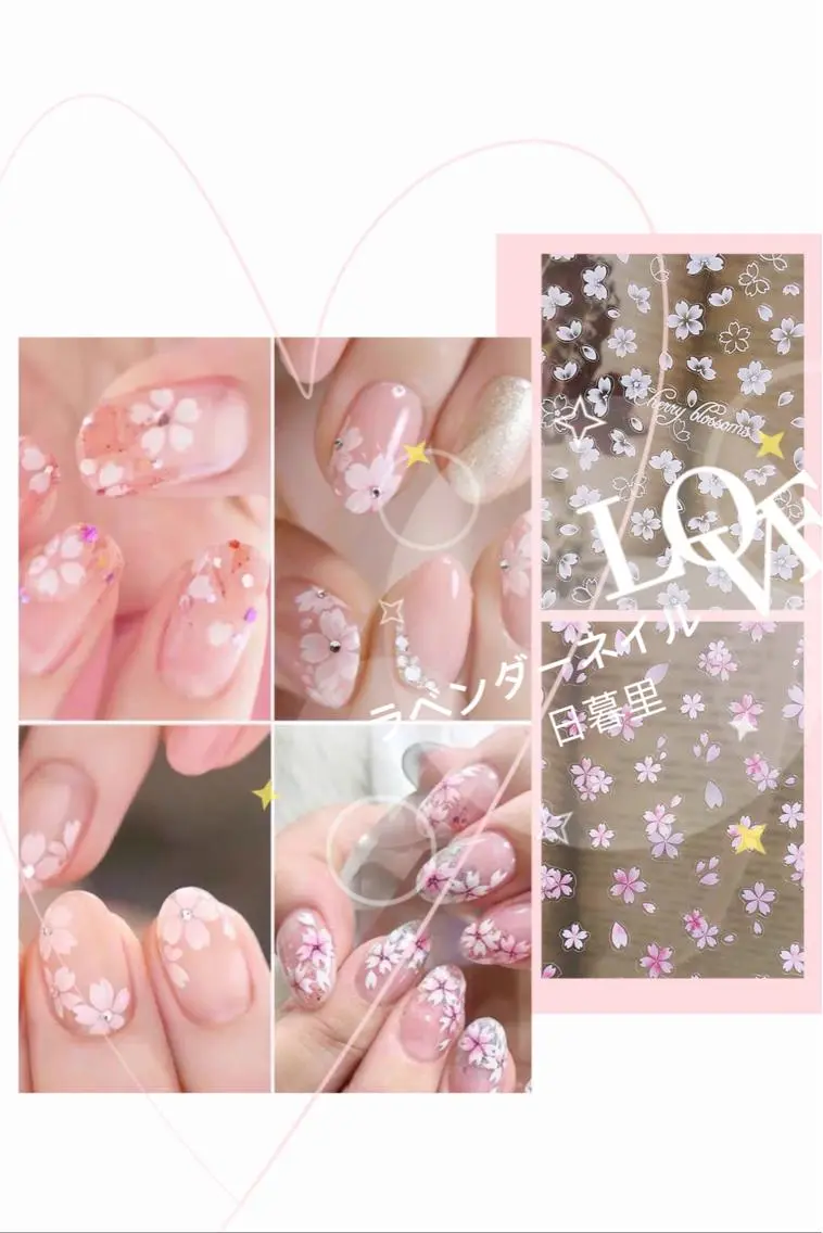 ネイル アートネイル ストーンネイル ラベンダー💖日暮里 ルル💖ネイルのネイルデザイン