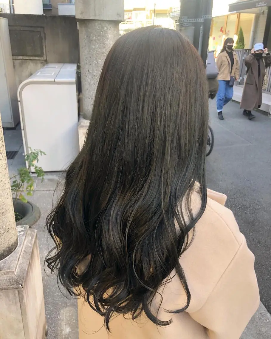 セミロング カラー ヘアアレンジ ヘアカラー トリートメント ヘアセット TOKI /透明感/原宿のヘアスタイル