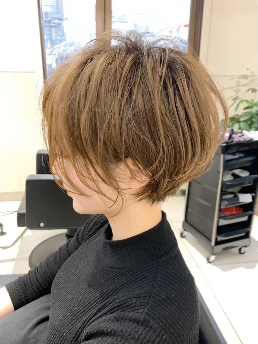 ショート カット トリートメント 艶髪/ショート/ ボブ/なつきのヘアスタイル
