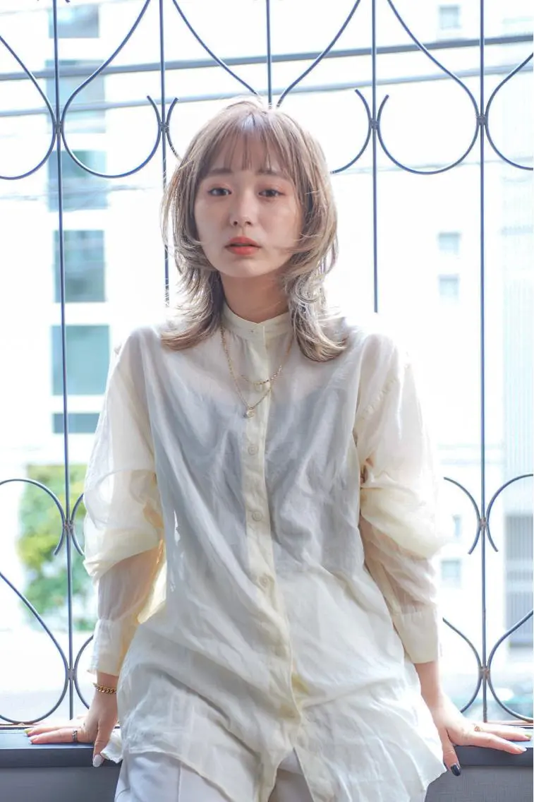 ミディアム カラー ヘアアレンジ ウルフカット ヘアカラー トリートメント ヘッドスパ ✨前田 優・2拠点✨ ✨恵比寿・札幌店✨のヘアスタイル