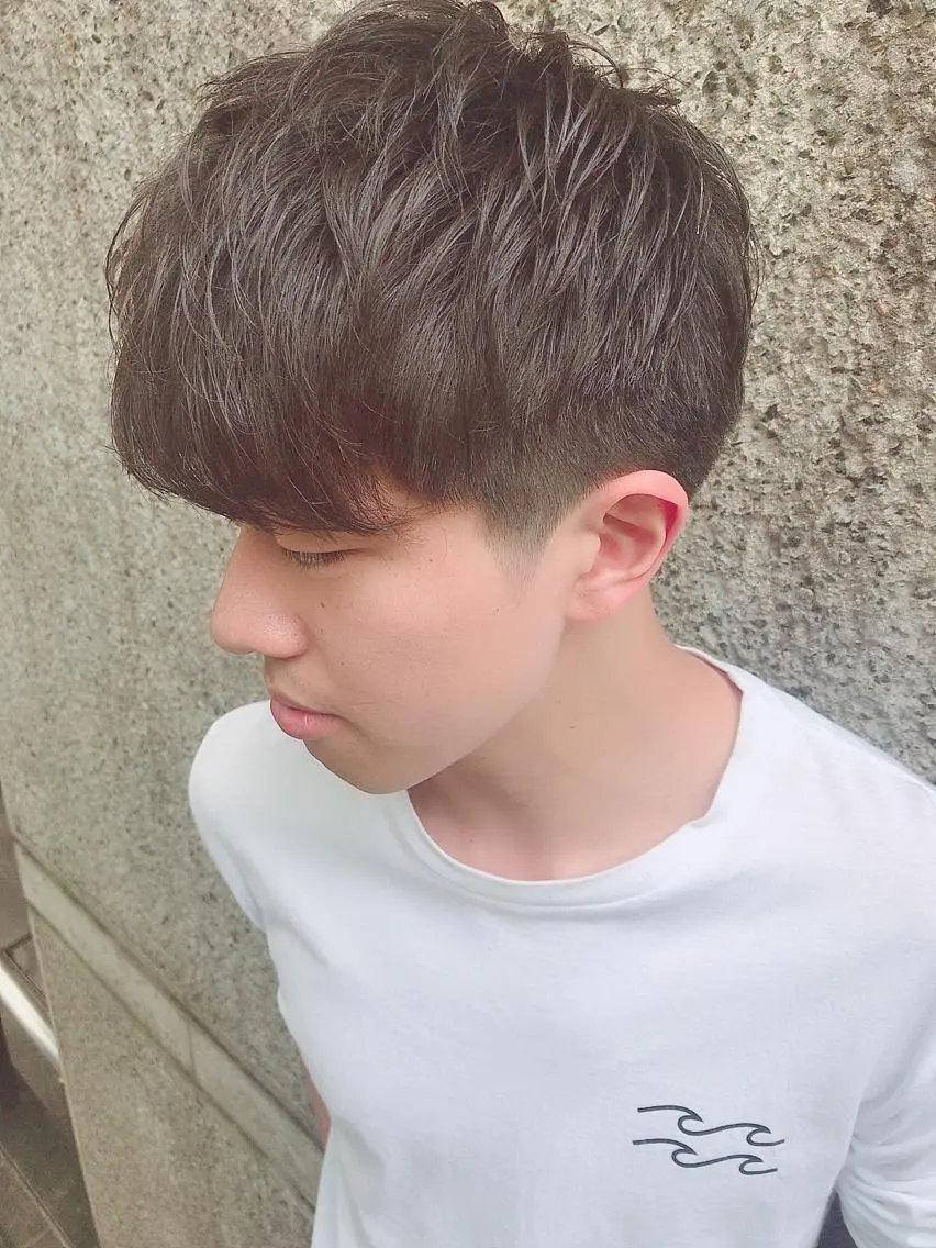 ショート カラー パーマ ヘアアレンジ メンズ ちこ .のヘアスタイル