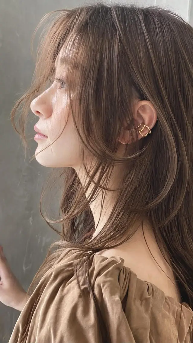 カラー 透明感カラー グレージュ カット ヘアカラー LoRE hairのヘアスタイル