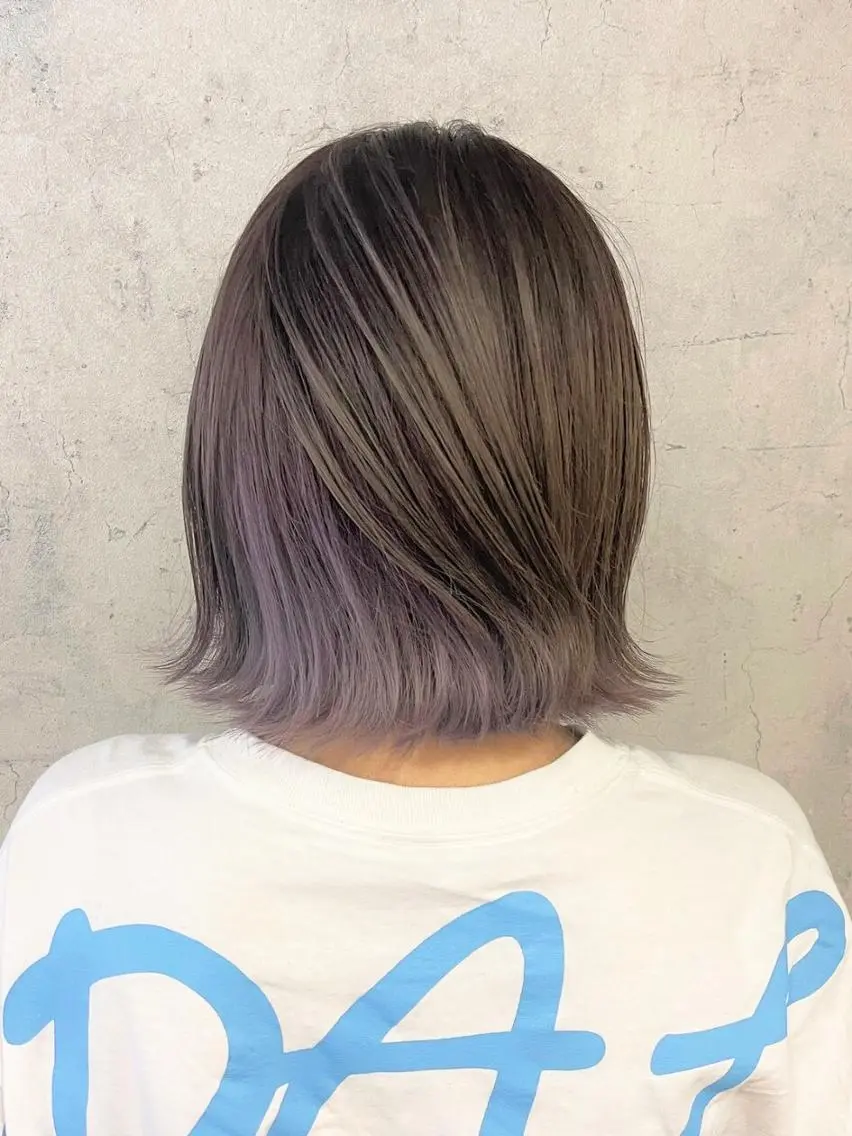 ミディアム カット ヘアカラー トリートメント 大澤 尚也のヘアスタイル