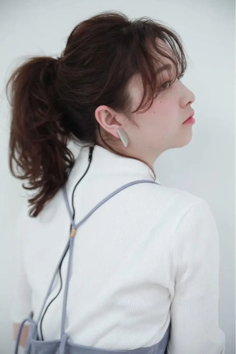 セミロング カラー パーマ ヘアアレンジ メンズ キッズ ネイル マツエク・マツパ カット ヘアカラー EnBlesS西宮 マンツーマン神道有基のヘアスタイル