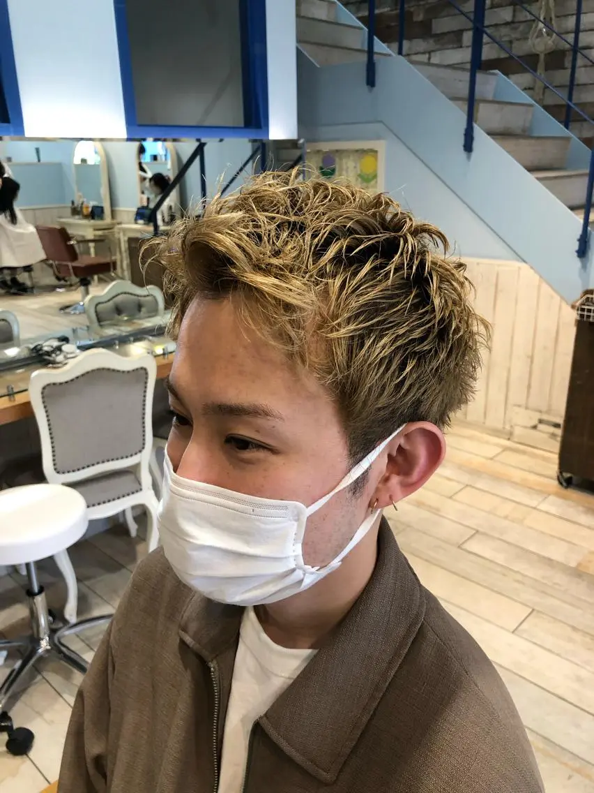 メンズ カット 柔らかカラー🫧🌱 ナナコのヘアスタイル