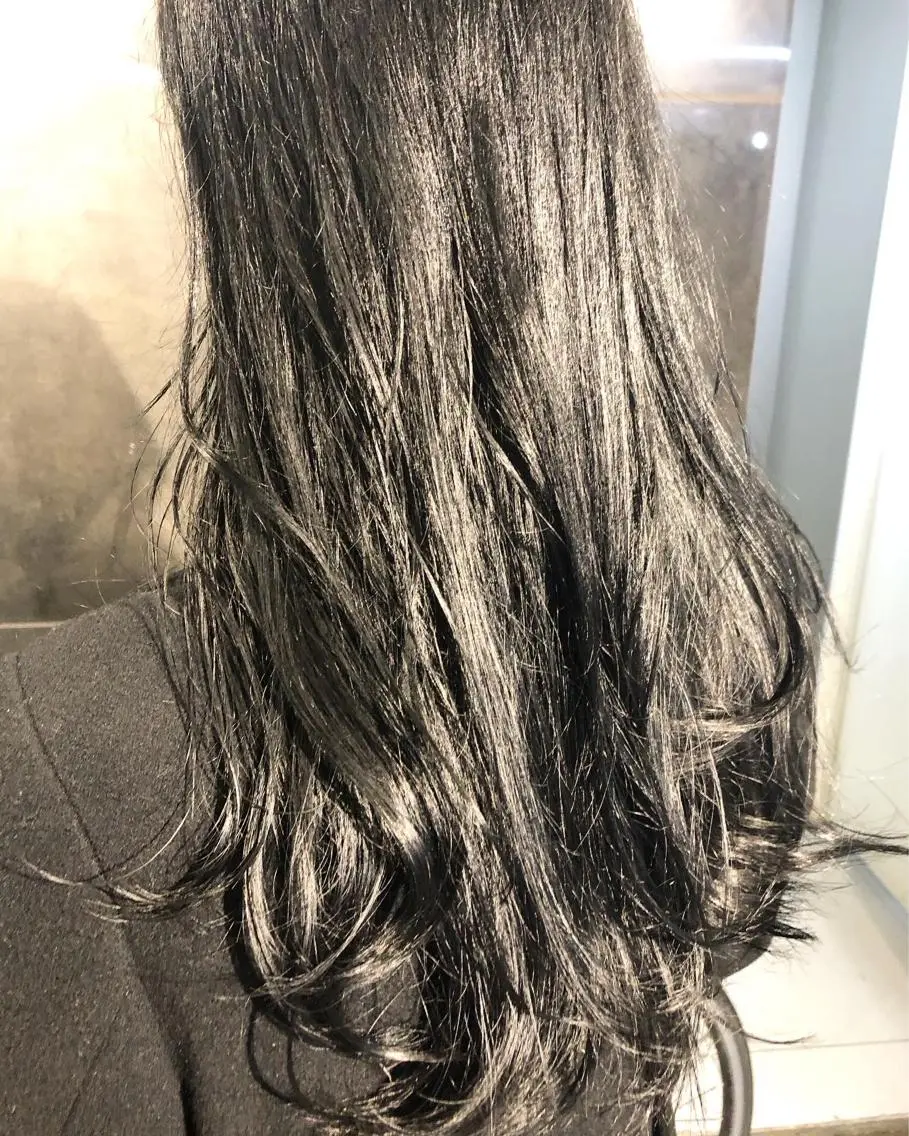 ロング カラー ヘアアレンジ 黒髪 ヘアカラー トリートメント メンズ特化✂️栗原 侑也のヘアスタイル