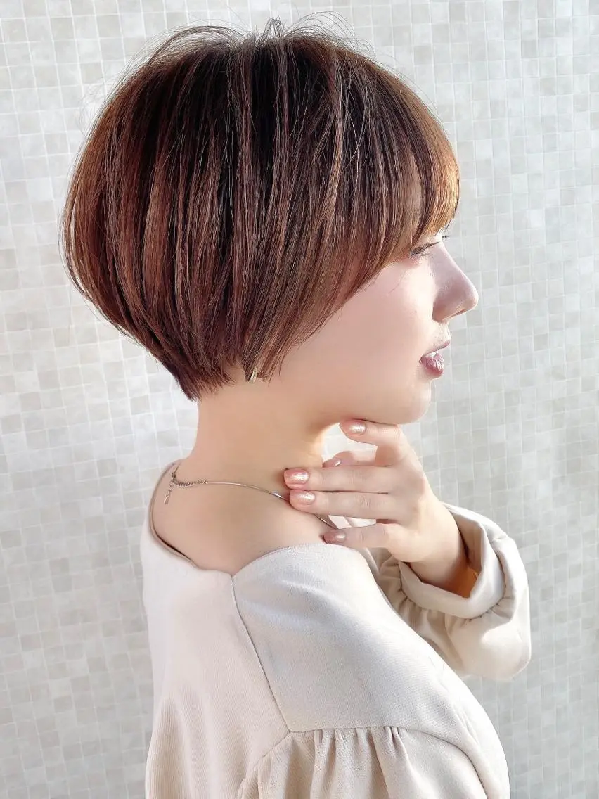 ショート ショートヘア 小顔カット カット ヘアカラー トリートメント ショート、ボブの神✨ 峯朋也✂︎✨のヘアスタイル