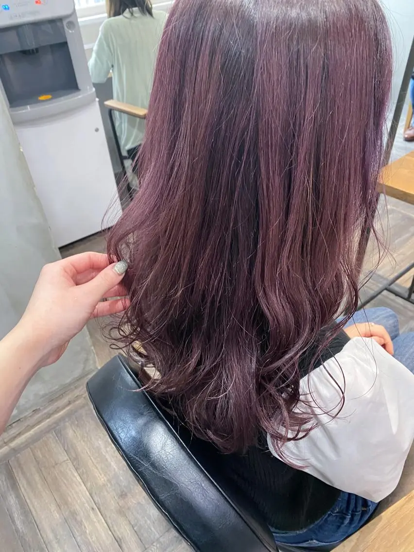 セミロング カラー ヘアアレンジ ヘアカラー Hatanaka Airiのヘアスタイル