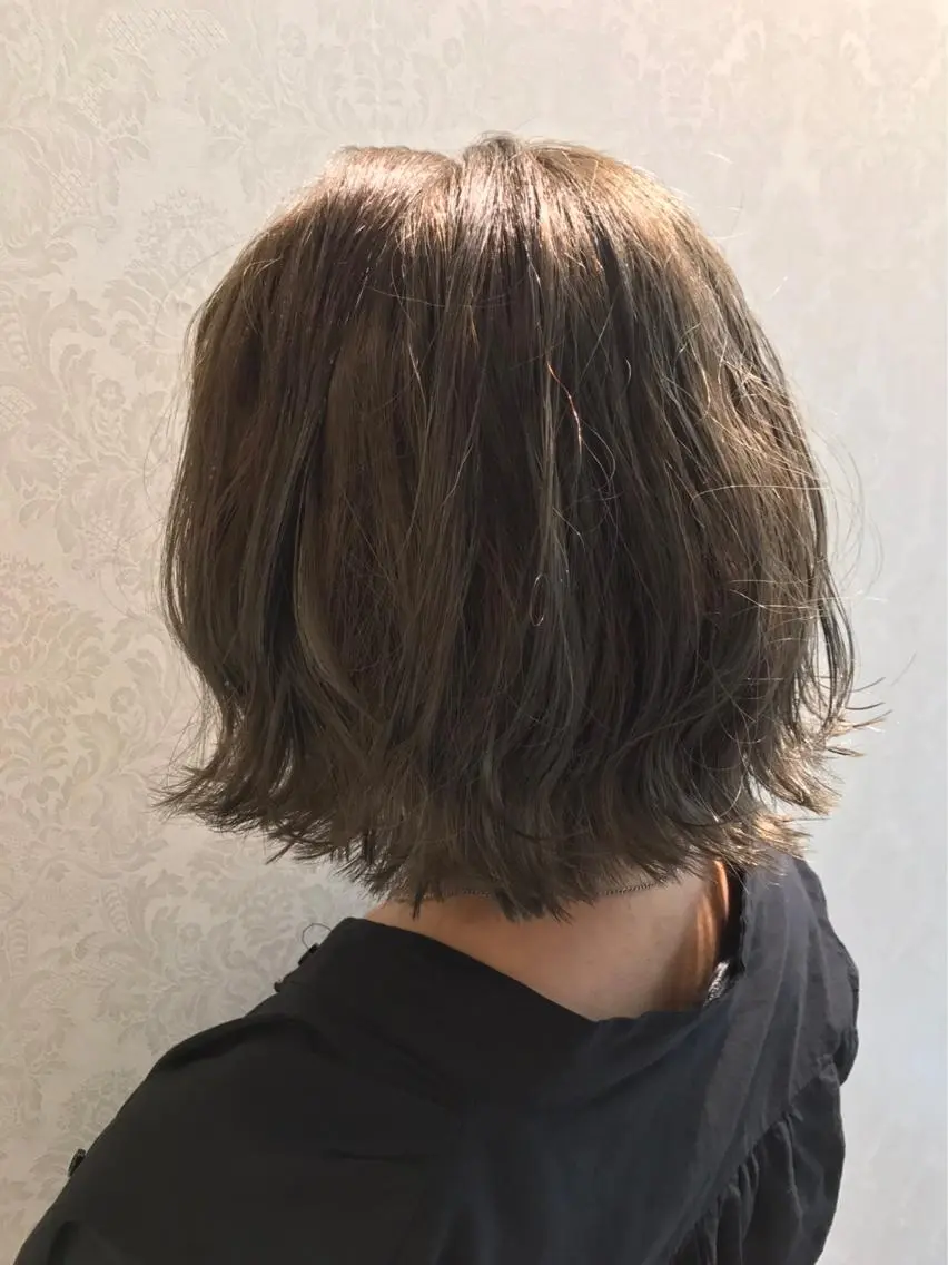 ミディアム カラー パーマ 福田 武士のヘアスタイル
