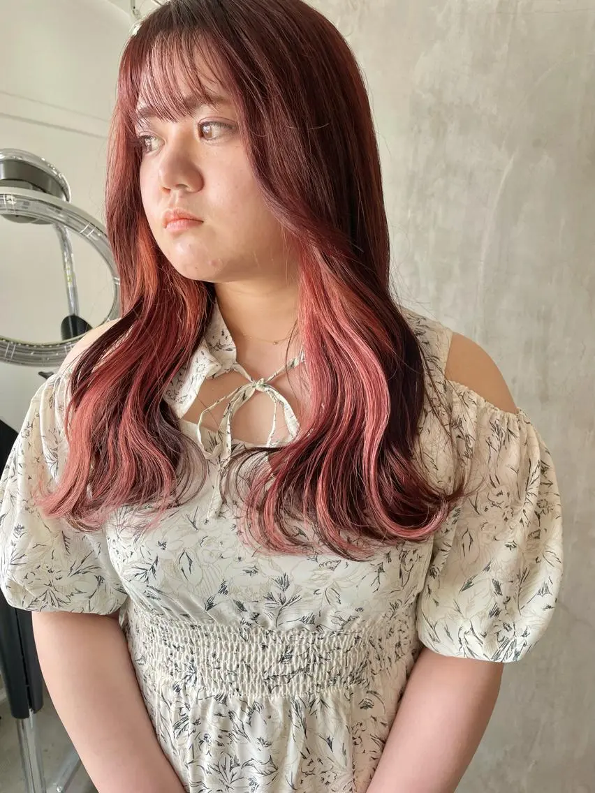 セミロング カラー 髪質改善/美髪矯正 🪼土屋そーたのヘアスタイル