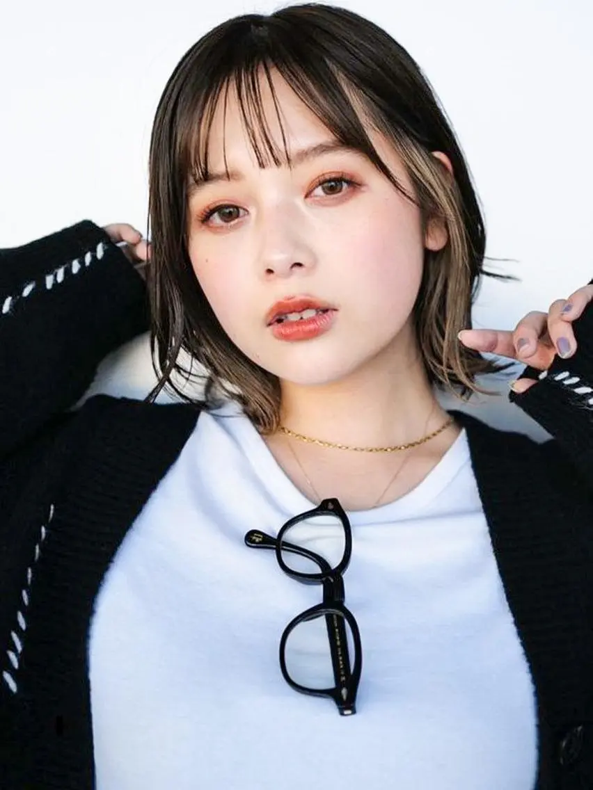 ショート カラー ヘアアレンジ デザインカラー ハイトーンカラー インナーカラー ボブ 髪質改善透明感カラー /SHOGO☀️のヘアスタイル