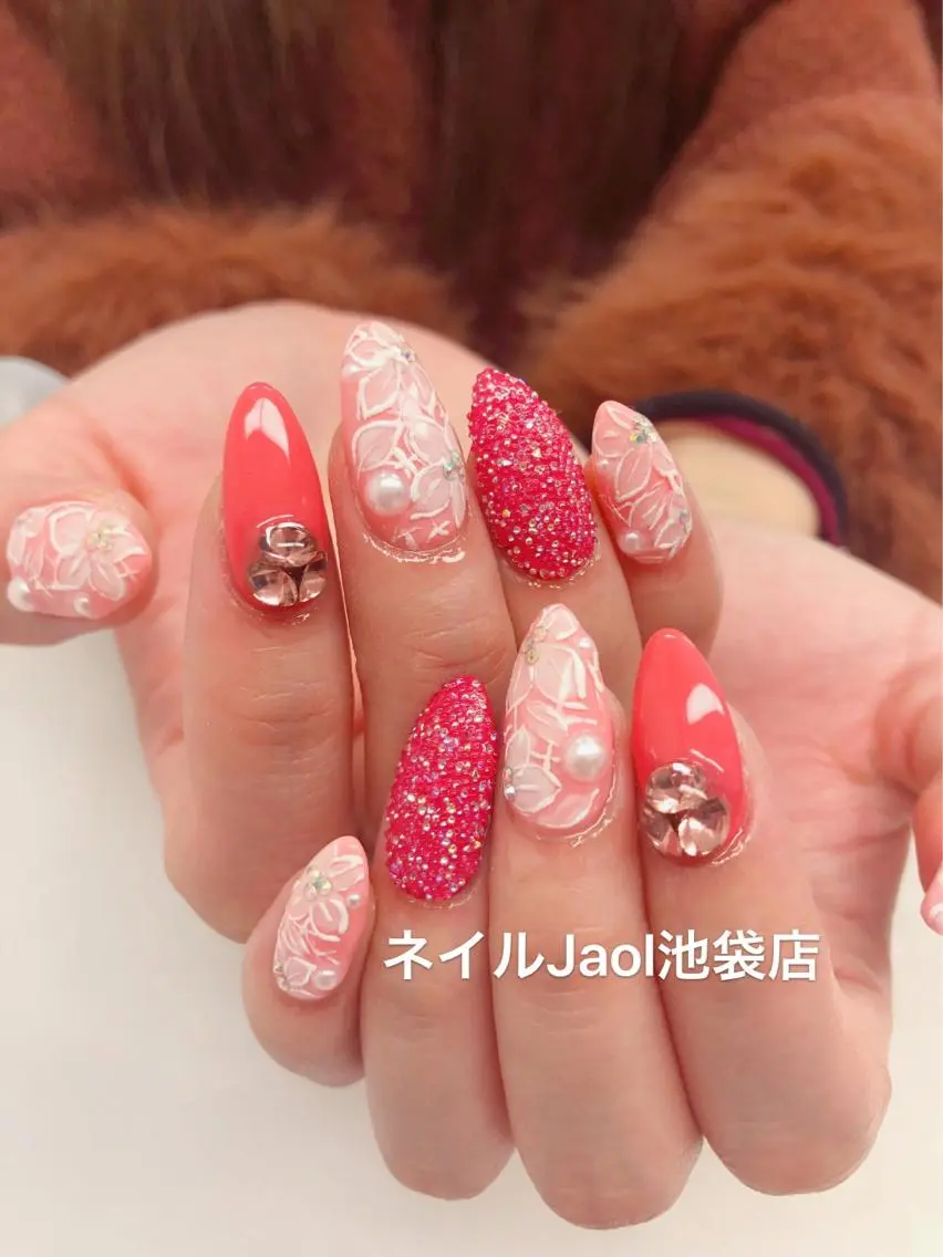 ロング ネイルJaol 池袋のネイルデザイン
