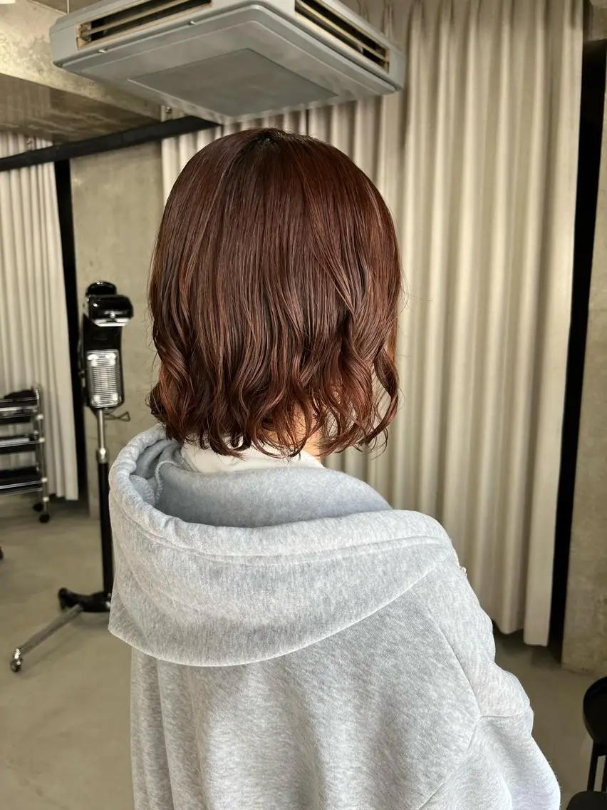 ショート パーマ カット パーマ ロングパーマ木村 ボブパーマのヘアスタイル