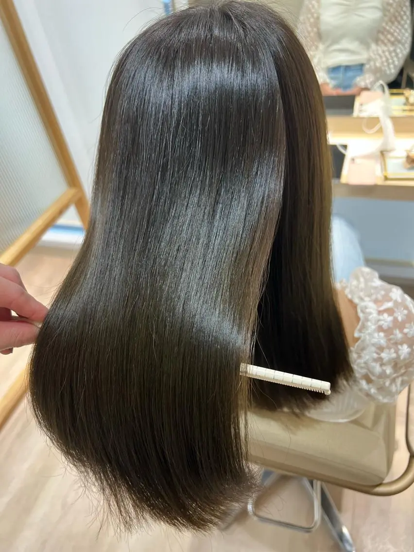 ロング カラー トリートメント 外国人対応 佐久間のヘアスタイル