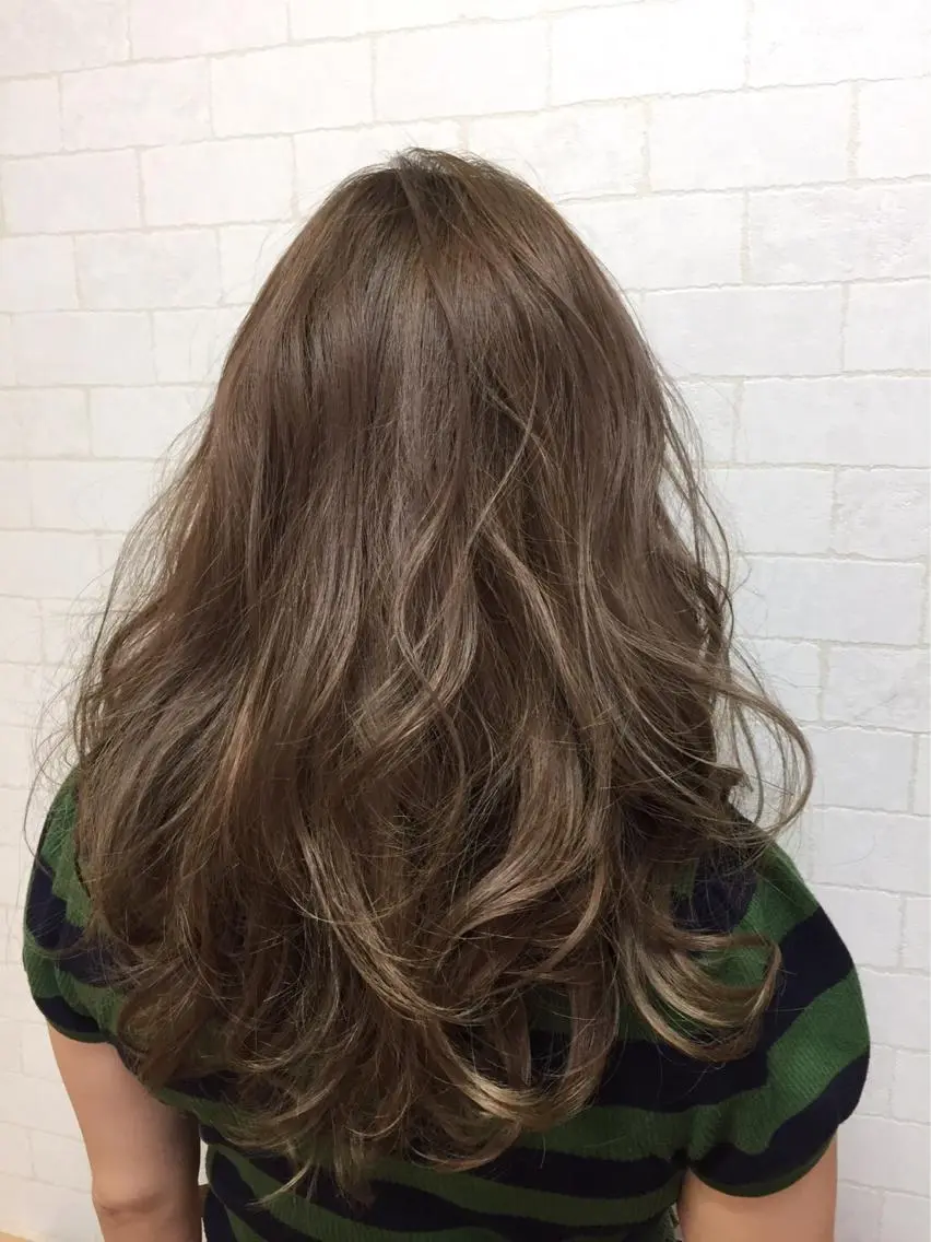 ロング カラー ベージュカラー ブラウンカラー ブラウンベージュ ヘアカラー yoriko ♪のヘアスタイル